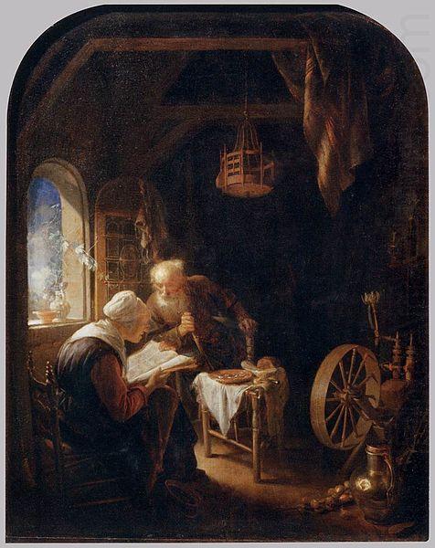 Gerard Dou Reading the Bible china oil painting image